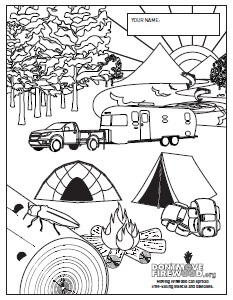 emerald ash borer coloring page