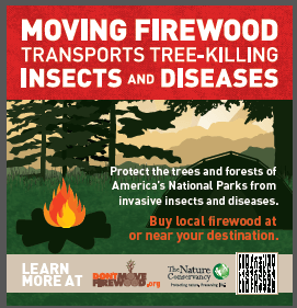 USAToday national park don't move firewood advertisement